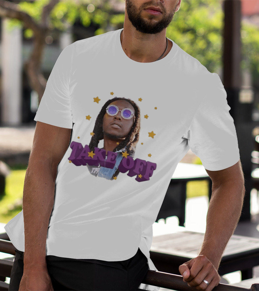 Take Off Girls Are Drugs Purple Stars T-Shirt