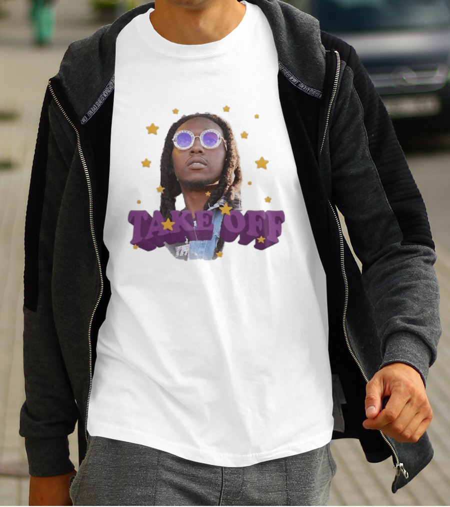 Take Off Girls Are Drugs Purple Stars T-Shirt