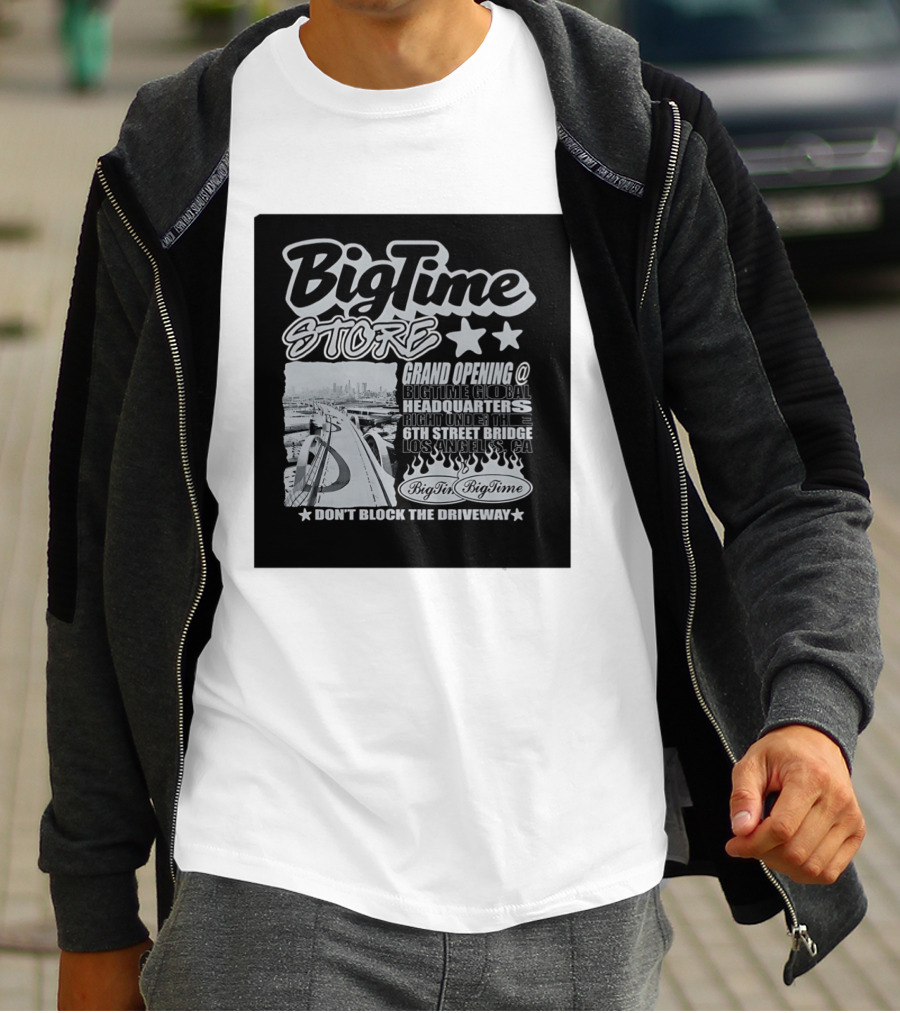 BigTime Store Grand Opening 6th Street Bridge Los Angeles Global Headquarters T-Shirt