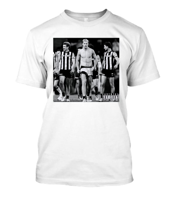 Collingwood Magpies Players Parental Advisory Explicit Frampton AFL Football Team Australia T-Shirt