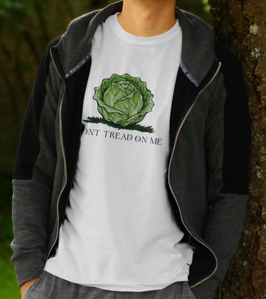 Don't Tread On Me Cabbage Vegetable Gadsden T-Shirt