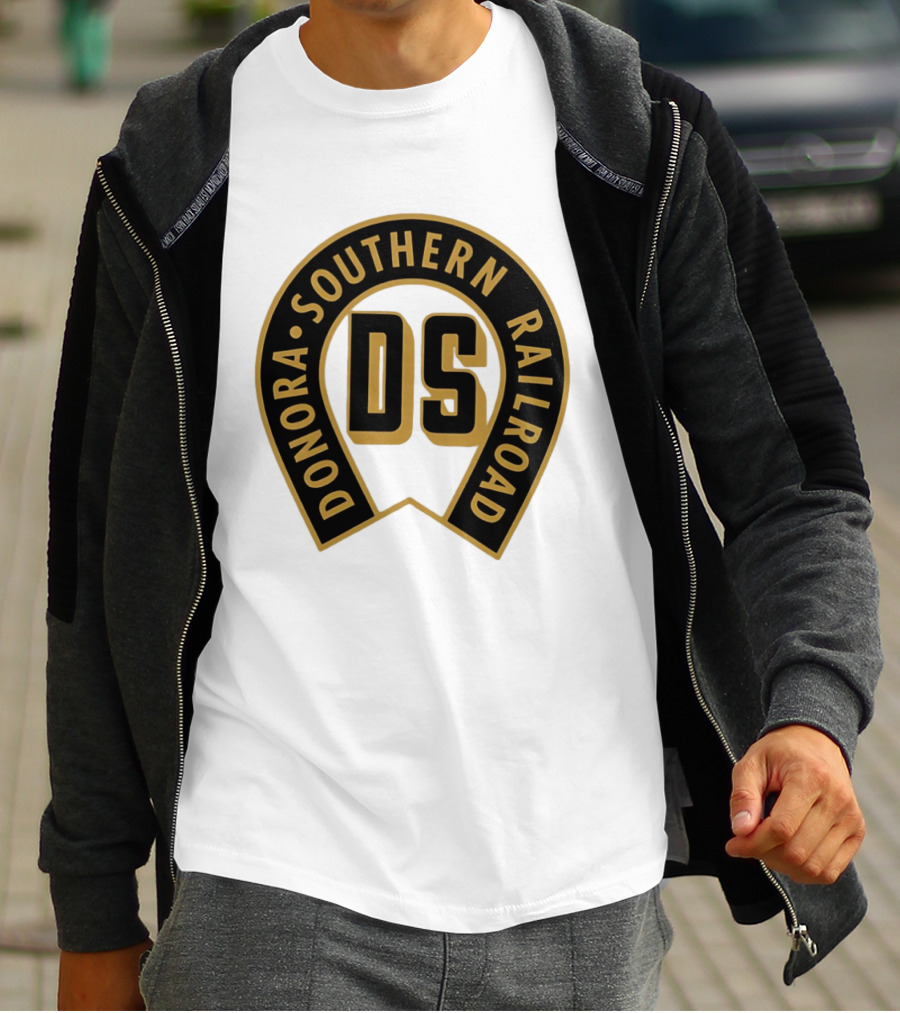 Donora Southern Railroad Horseshoe DS Monogram T-Shirt