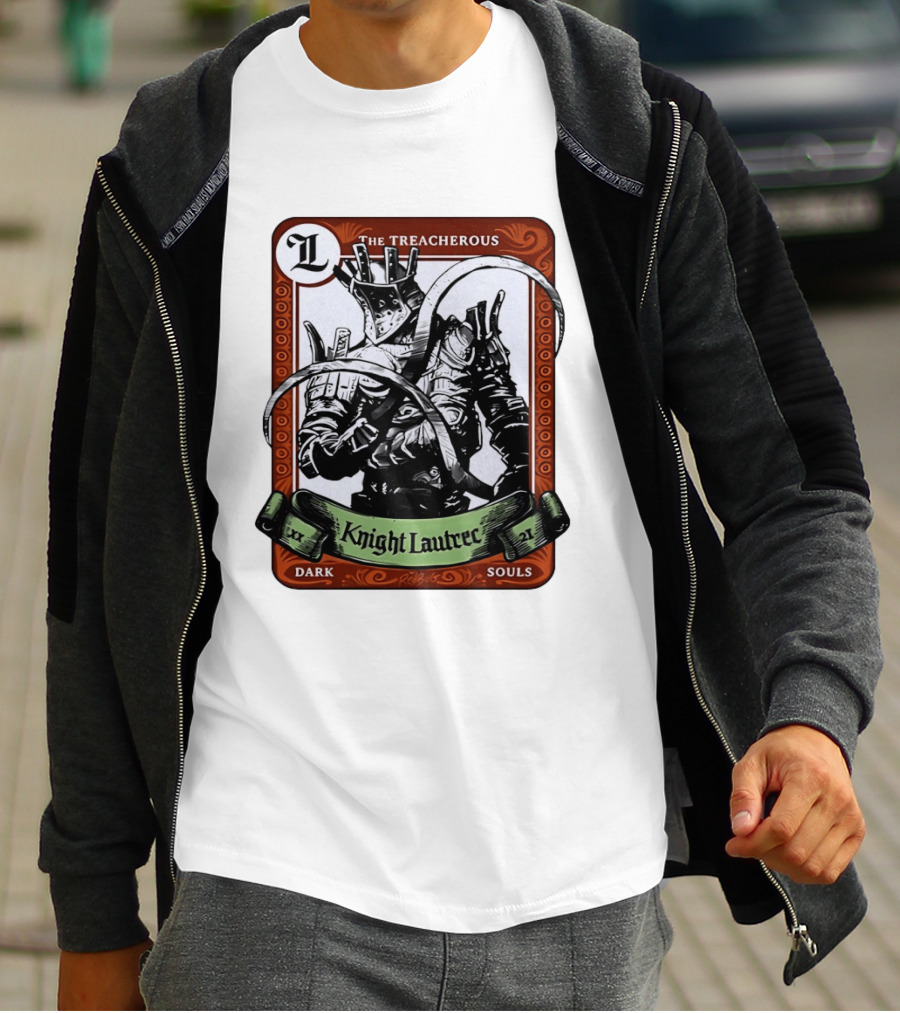 Knight Lautrec The Treacherous Dark Souls Trading Card Art Ribs GG T-Shirt