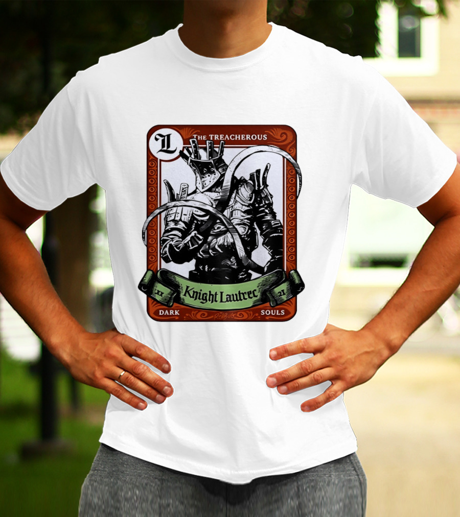 Knight Lautrec The Treacherous Dark Souls Trading Card Art Ribs GG T-Shirt