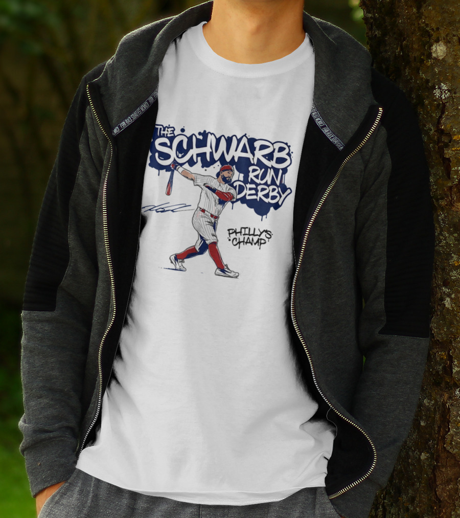 The Schwarb Run Derby Philly's Champ Baseball T-Shirt