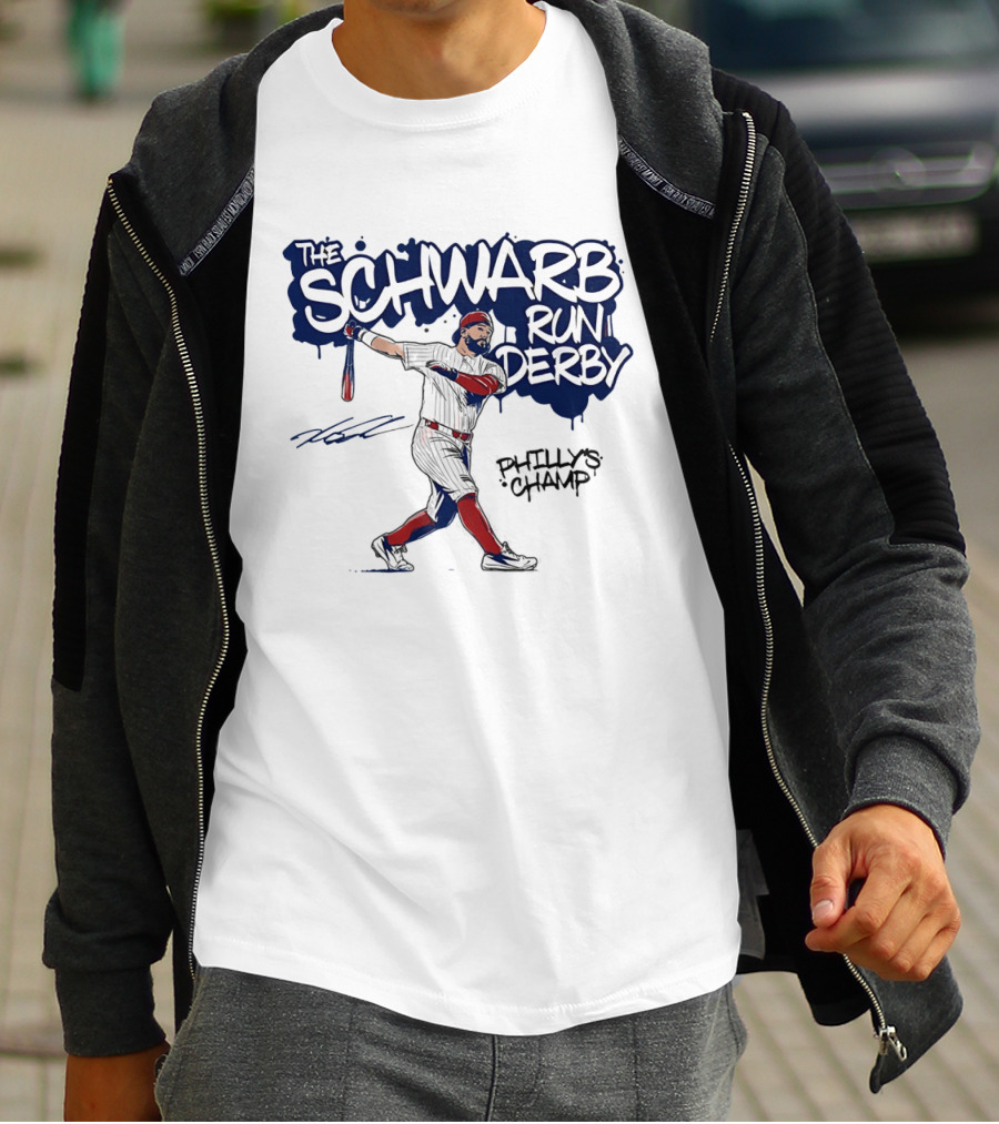 The Schwarb Run Derby Philly's Champ Baseball T-Shirt