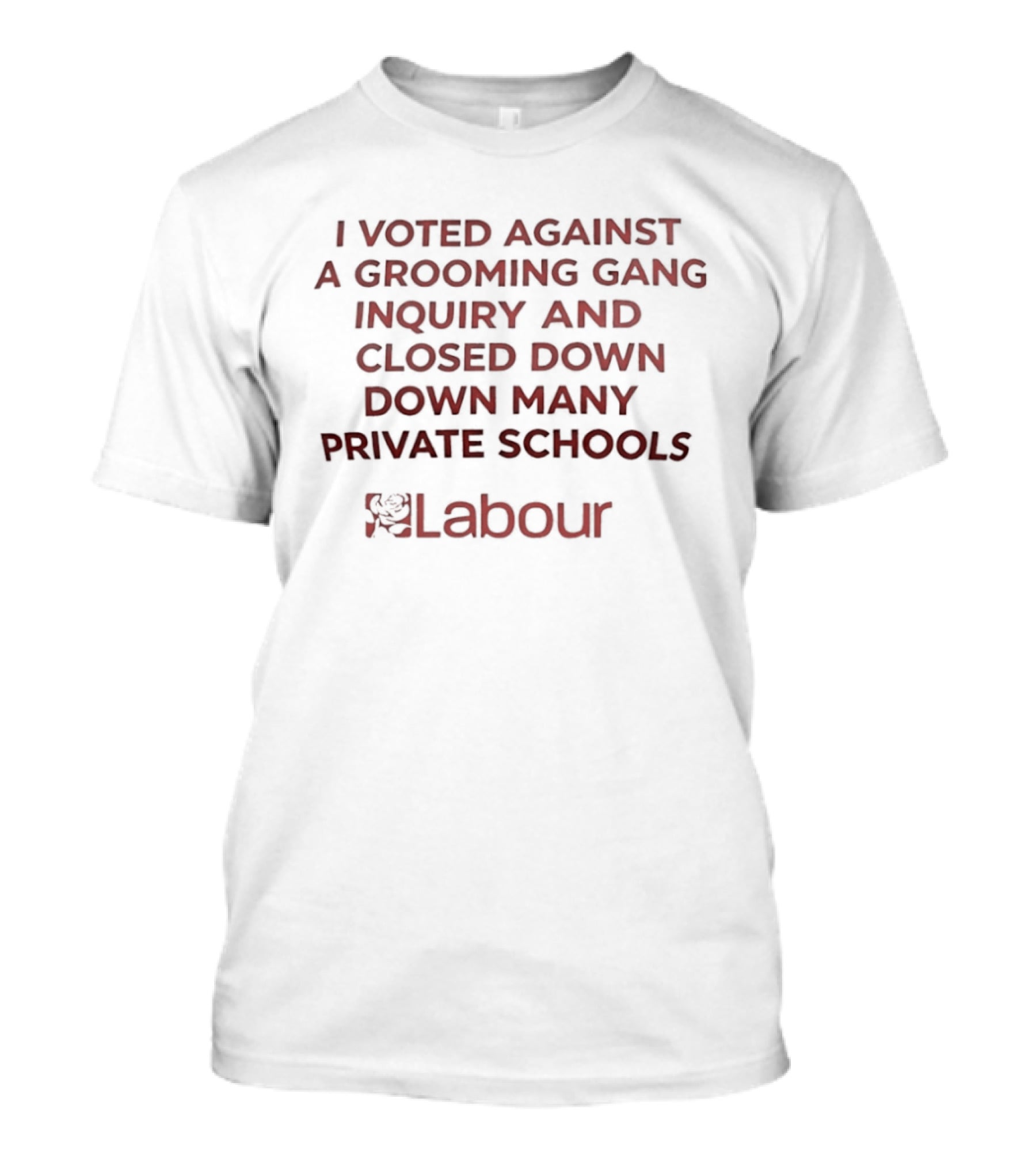 Labour I Voted Against A Grooming Gang Inquiry Closed Down Many Private Schools T-Shirt