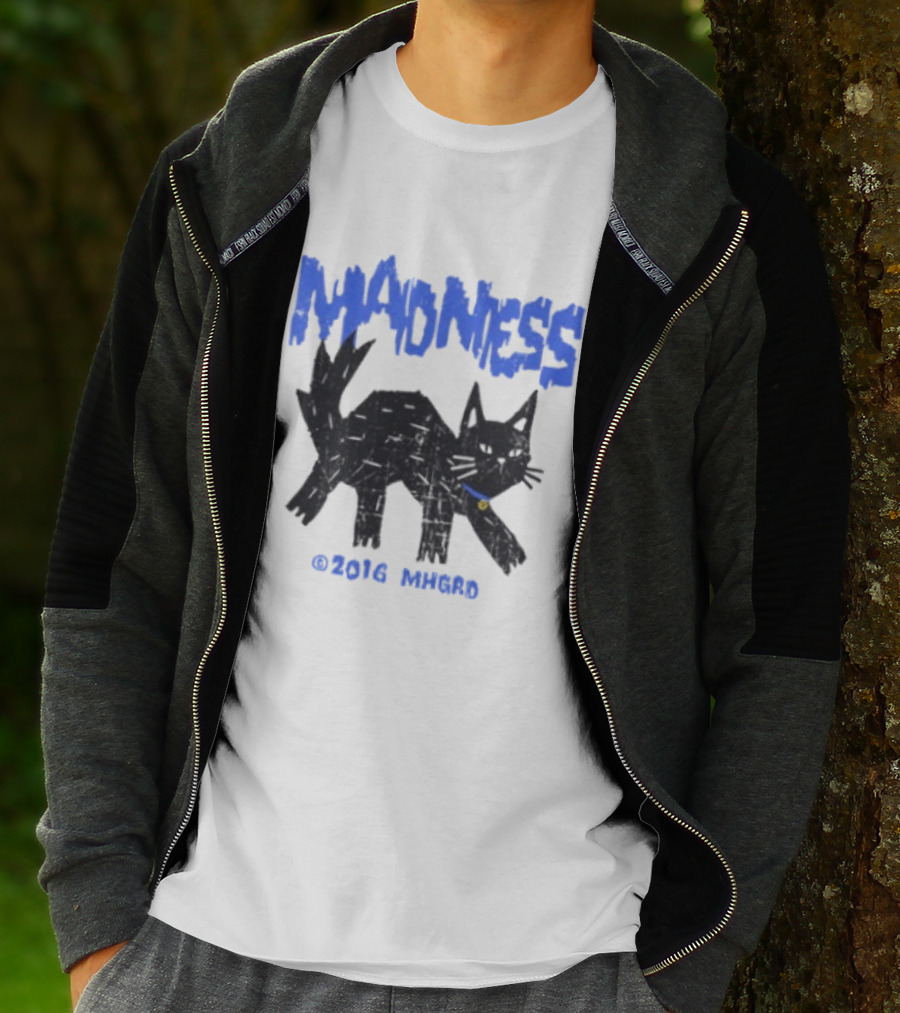 Madness Distressed Black Cat 2016 Madness MHGRD T-Shirt