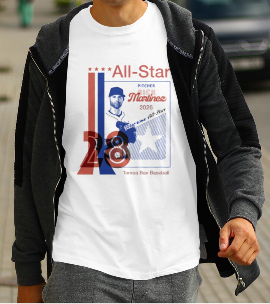 Nick Martinez 2026 All Star Pitcher Tampa Bay Baseball T-Shirt