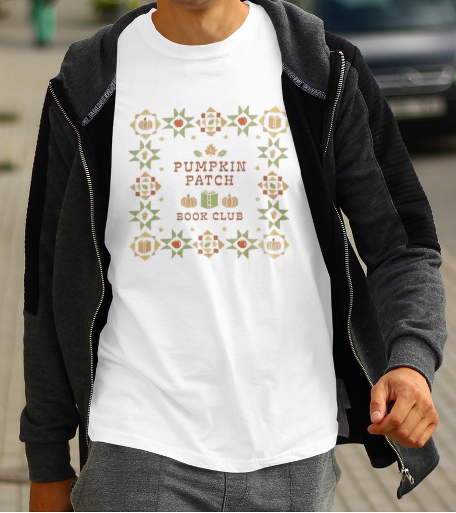 Pumpkin Patch Book Club Autumn Festival Reading Gathering T-Shirt