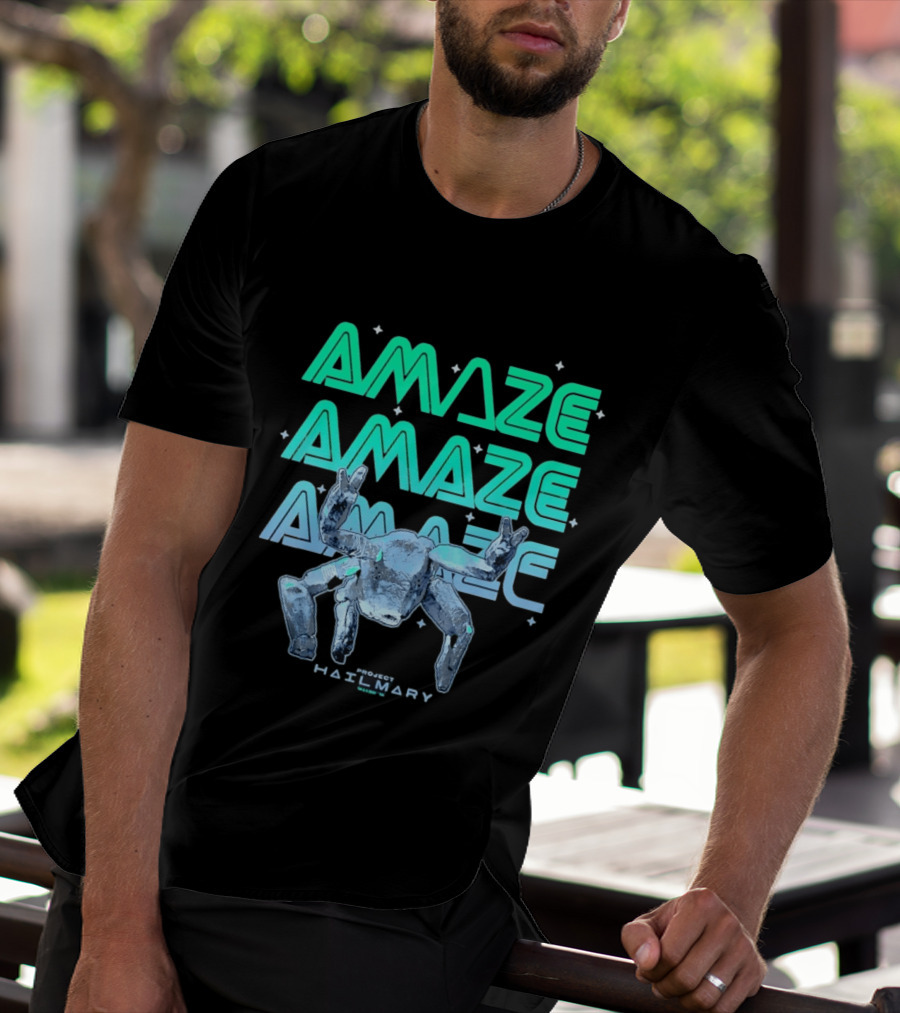 Amaze Project Hail Mary Robot T-Shirt