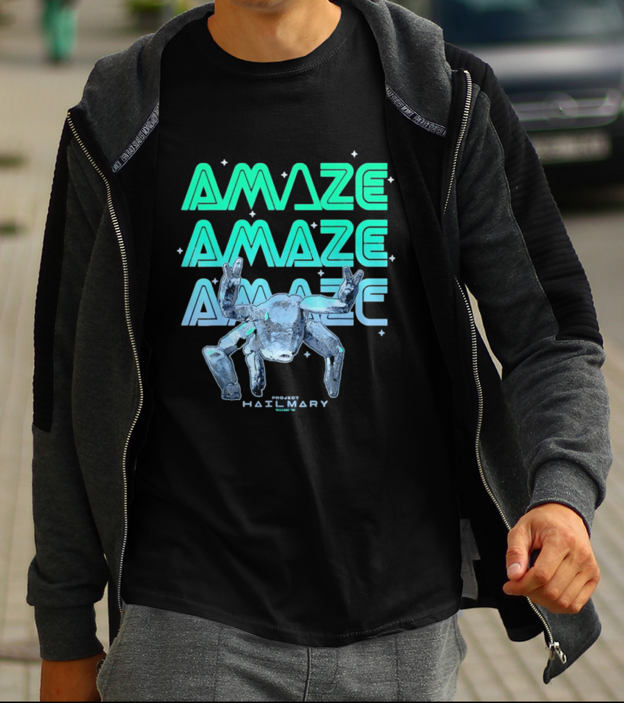 Amaze Project Hail Mary Robot T-Shirt