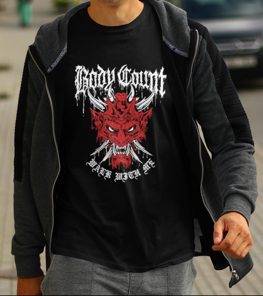 Body Count Work With Me Devil Red Demon Face T-Shirt