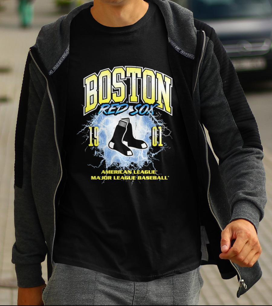 Boston Red Sox 1901 American League Major League Baseball Vintage Retro Sox T-Shirt