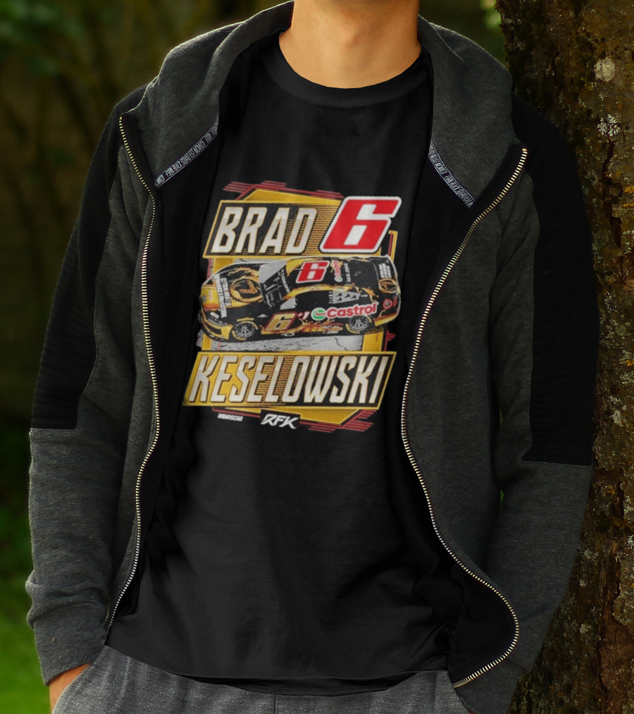 Brad Keselowski RFK Racing NASCAR Castrol Number 6 T-Shirt