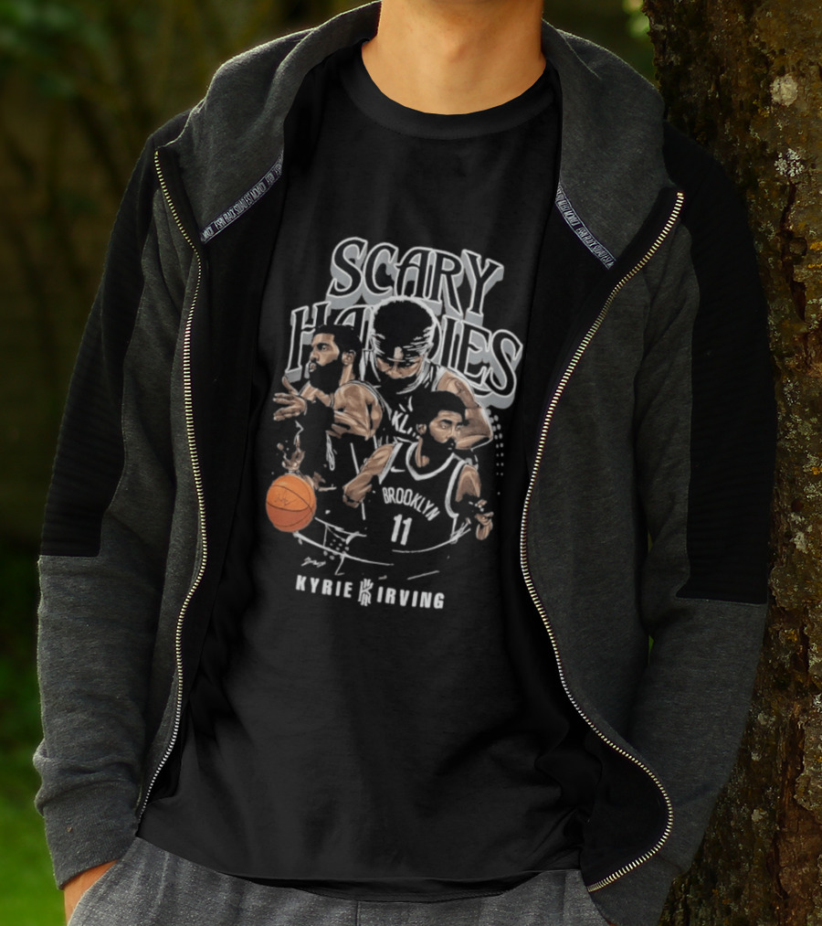 Scary Handles Brooklyn 11 Kyrie Irving T-Shirt