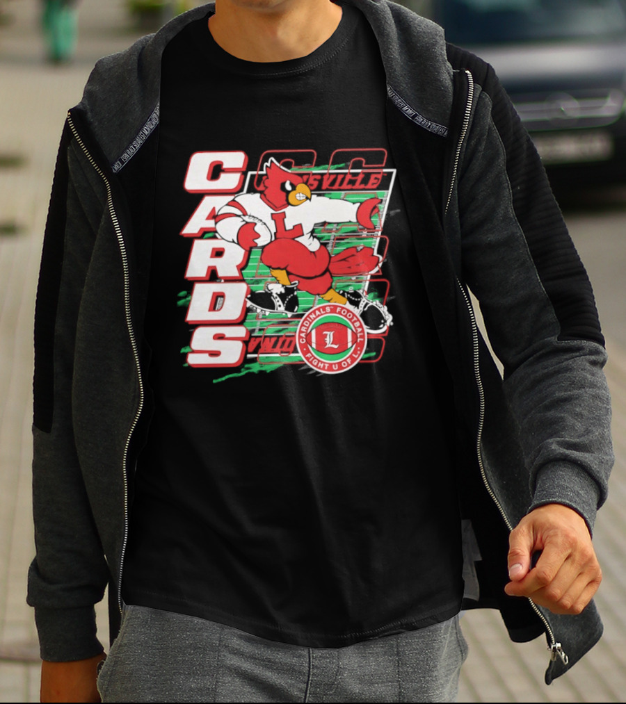 Cards Cardinals Football Fight U Of L Louisville T-Shirt