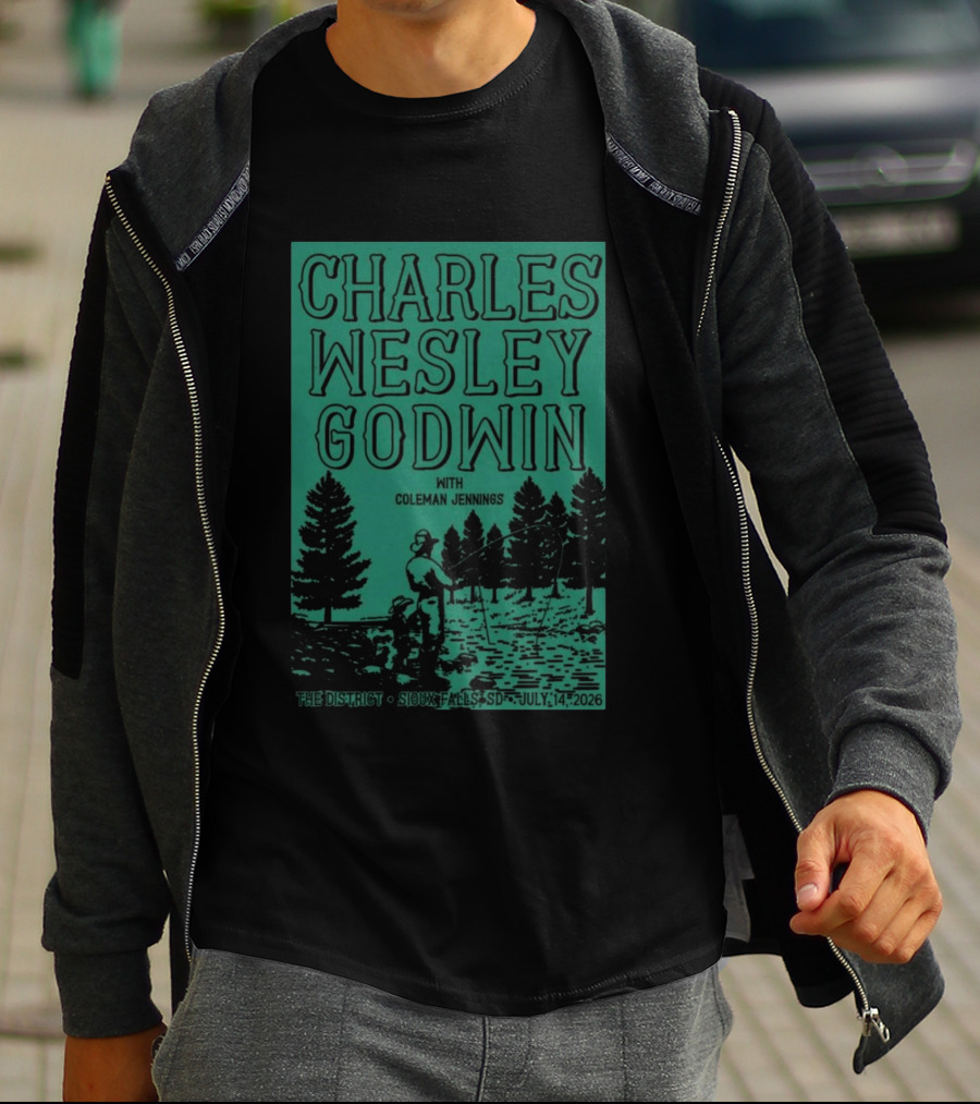 Charles Wesley Godwin Sioux Falls July 14 2026 The District With Coleman Jennings T-Shirt