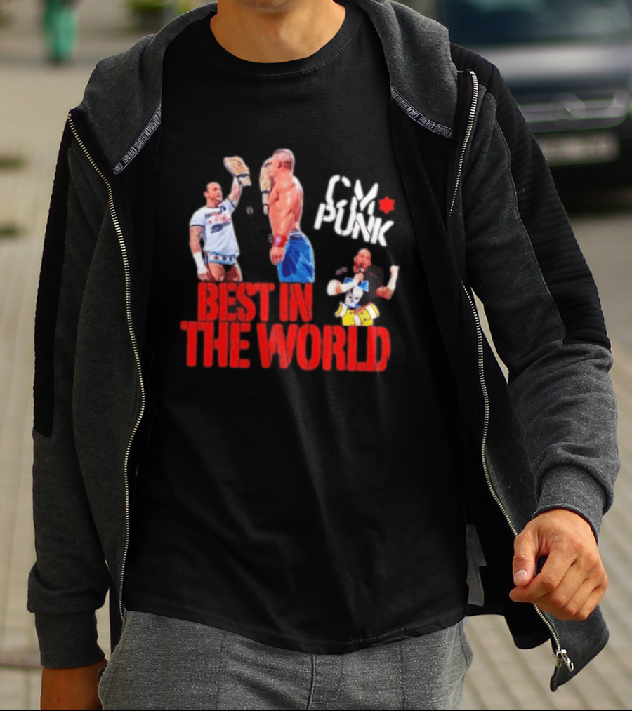 CM Punk WWE Best In The World Collage Wrestling T-Shirt