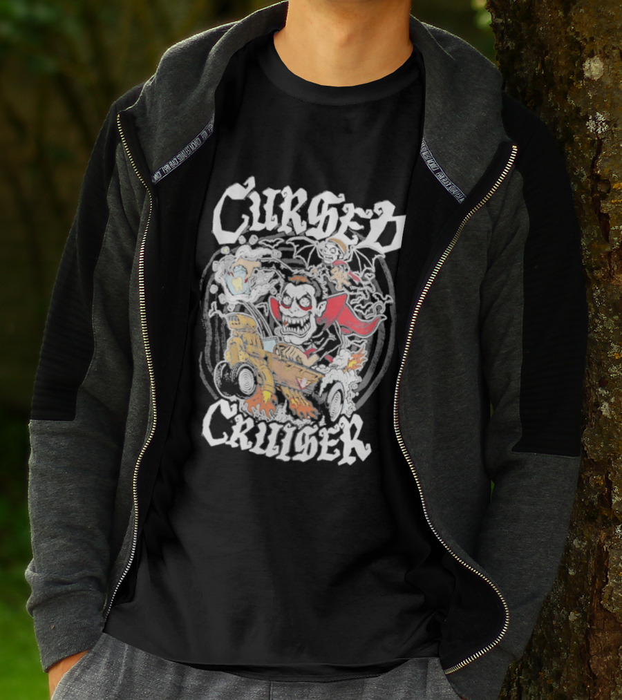 Cursed Cruiser Danhausen Monster Riding Vehicle T-Shirt