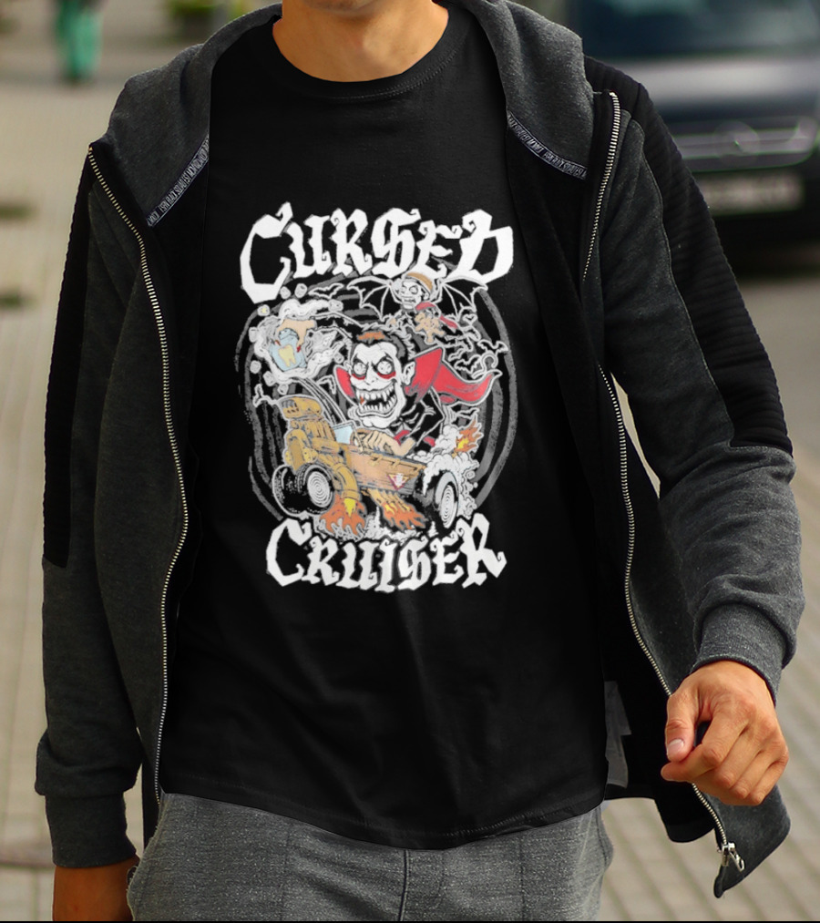 Cursed Cruiser Danhausen Monster Riding Vehicle T-Shirt