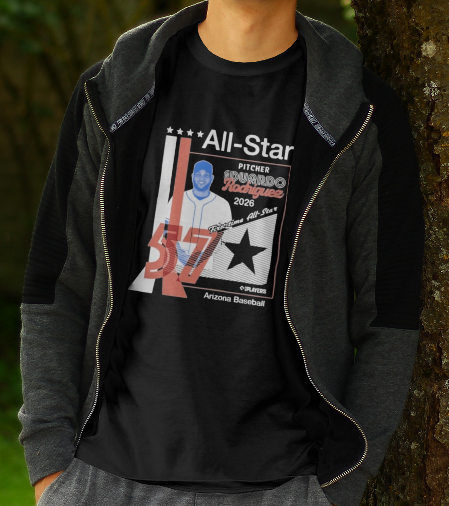 Eduardo Rodriguez Pitcher First Time All Star 2026 Arizona Baseball 57 T-Shirt