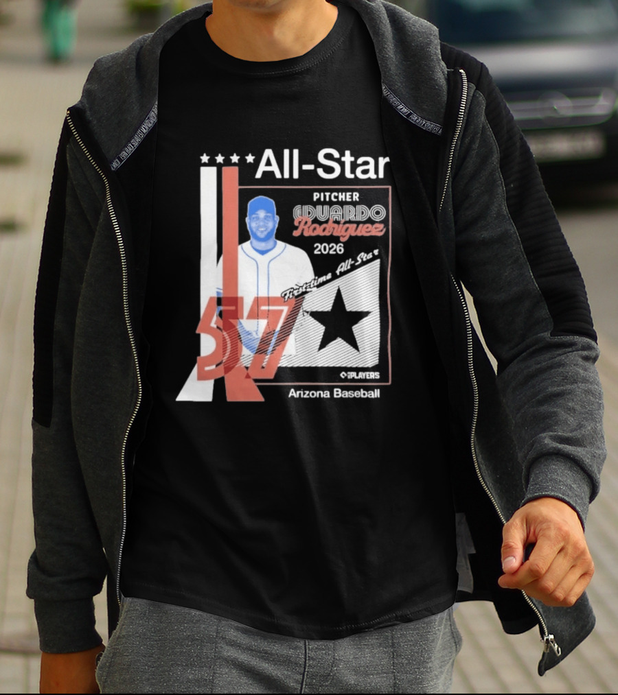 Eduardo Rodriguez Pitcher First Time All Star 2026 Arizona Baseball 57 T-Shirt