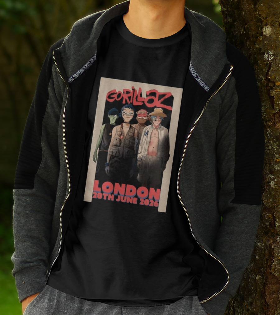 GORILLAZ London 20th June 2026 Event T-Shirt