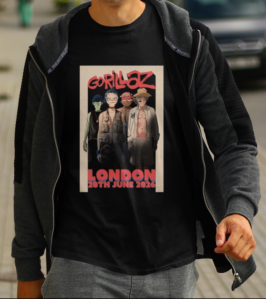GORILLAZ London 20th June 2026 Event T-Shirt
