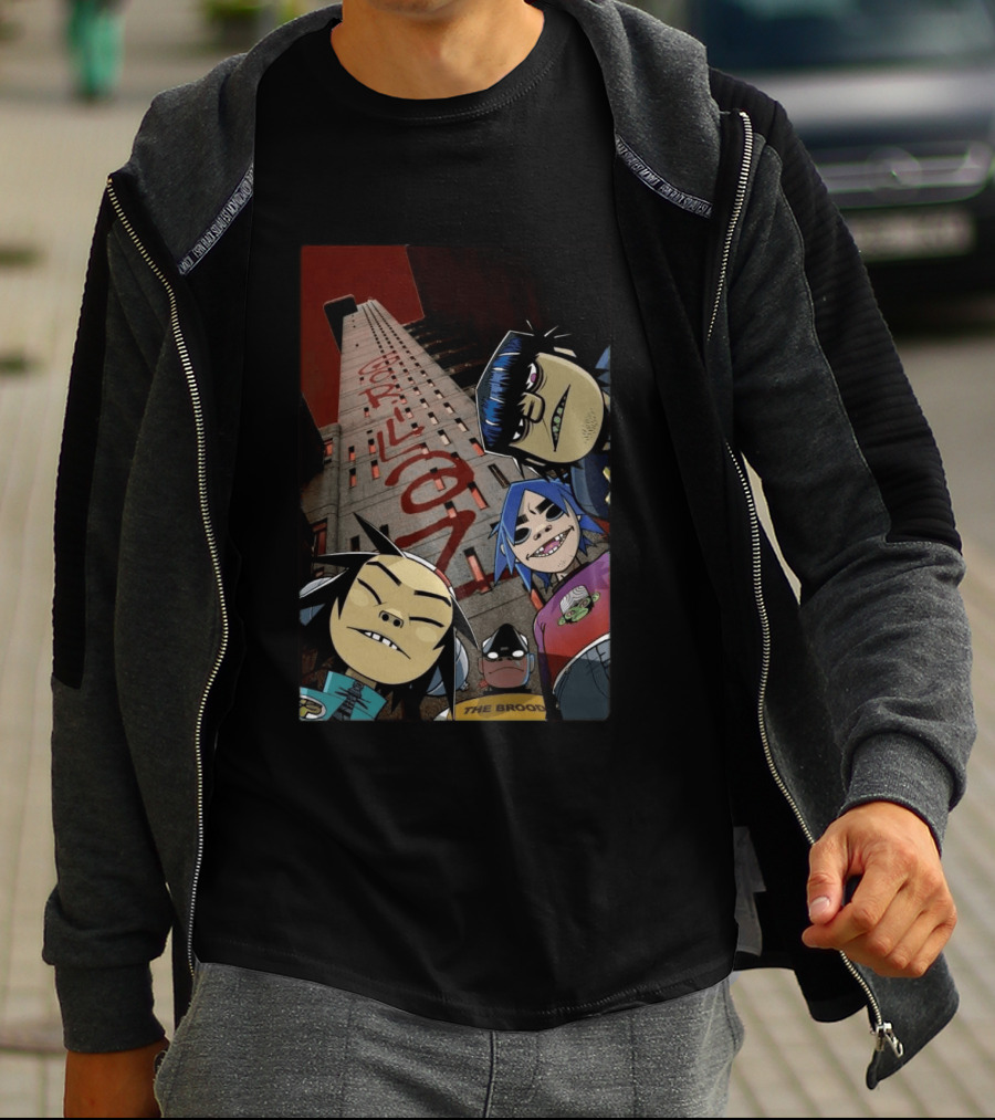 GORILLAZ Trellick Tower Characters The Brood T-Shirt