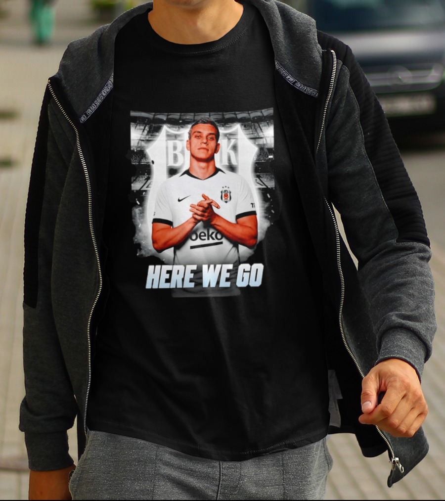 Leandro Trossard Besiktas Here We Go BJK Stadium Football Transfer T-Shirt