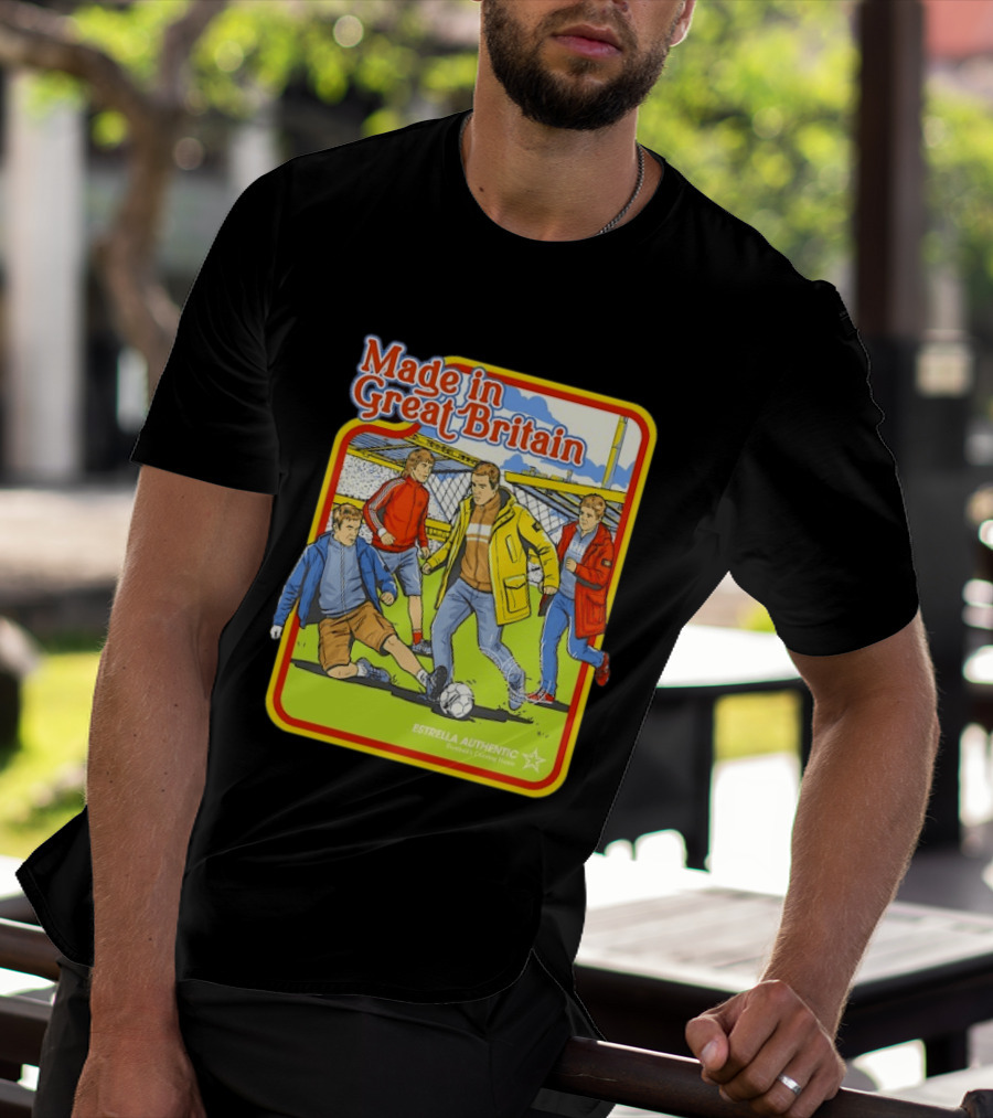 Made In Great Britain Estrella Authentic Football's Coming Home Soccer Game T-Shirt