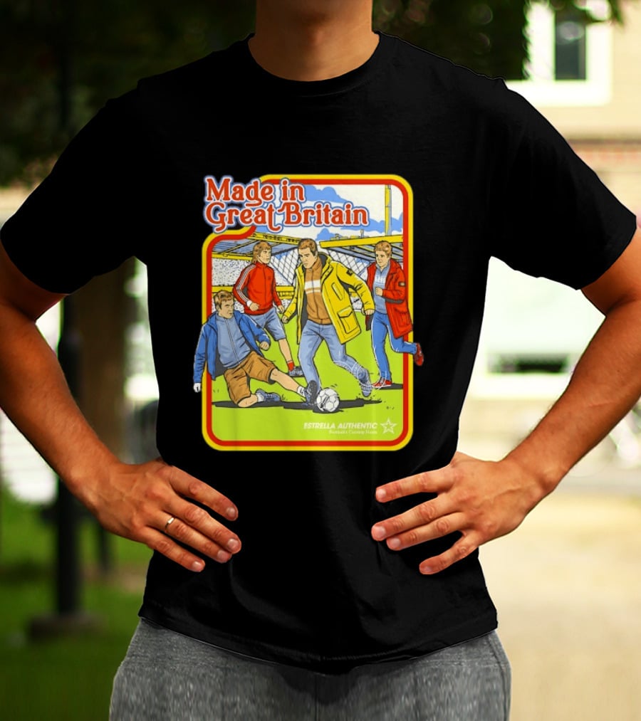 Made In Great Britain Estrella Authentic Football's Coming Home Soccer Game T-Shirt