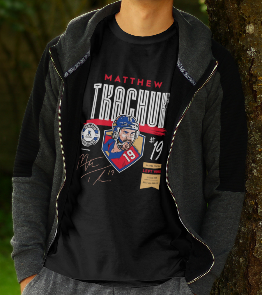 Matthew Tkachuk No19 Florida Panthers Left Wing Hockey Player T-Shirt