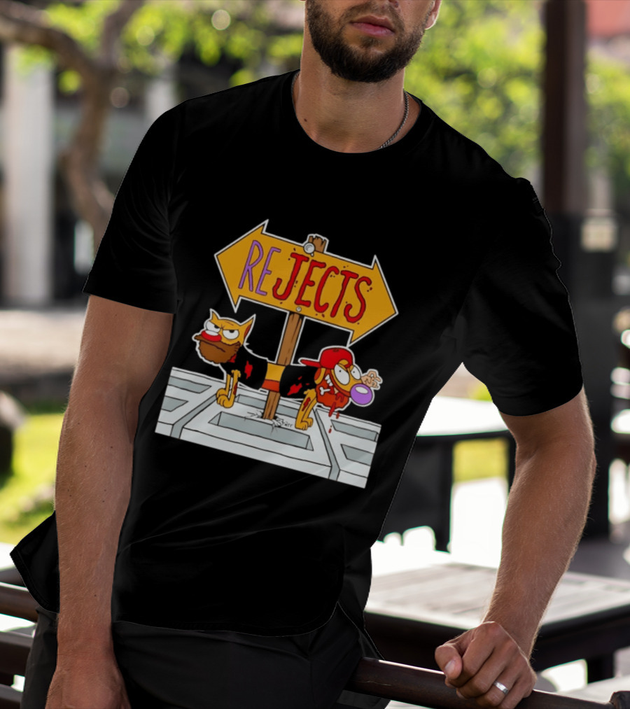 Nickelodeon CatDog Tough Guys Rejects Sign T-Shirt
