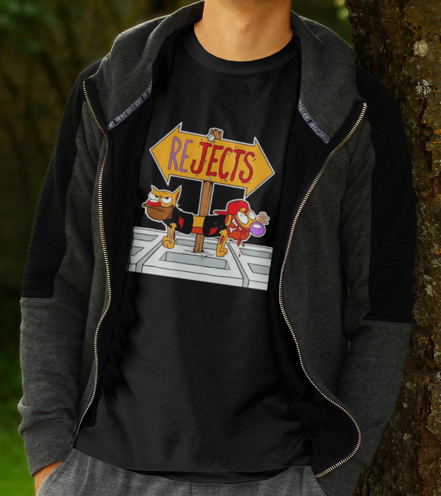 Nickelodeon CatDog Tough Guys Rejects Sign T-Shirt