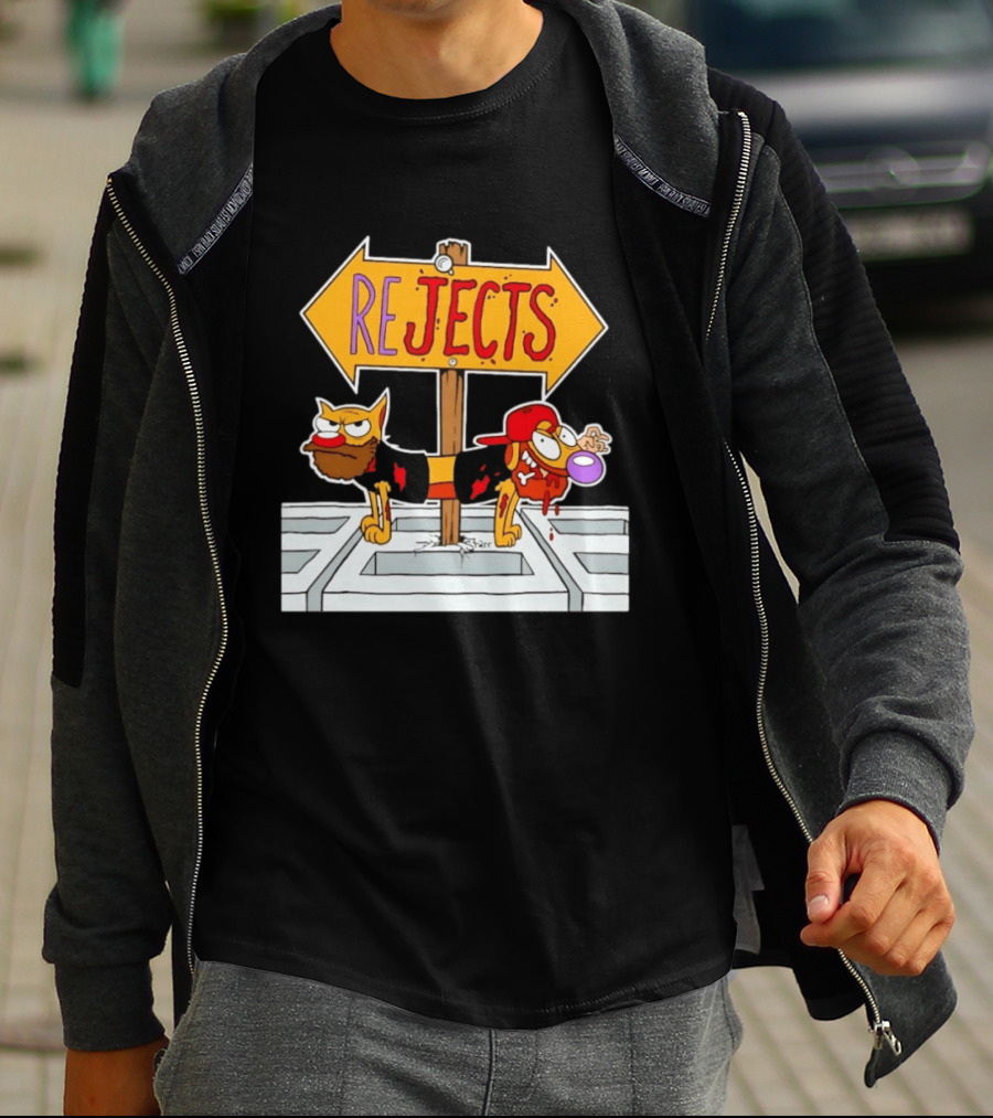 Nickelodeon CatDog Tough Guys Rejects Sign T-Shirt