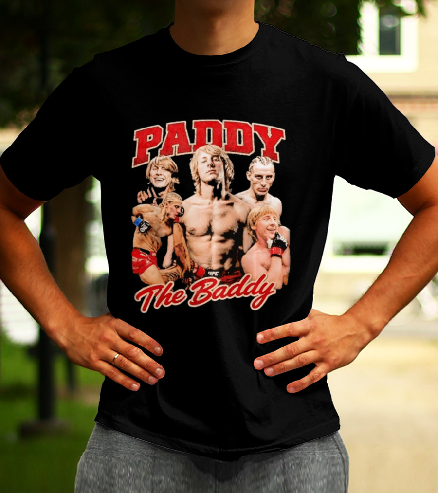 Paddy The Baddy UFC Fighter Montage T-Shirt