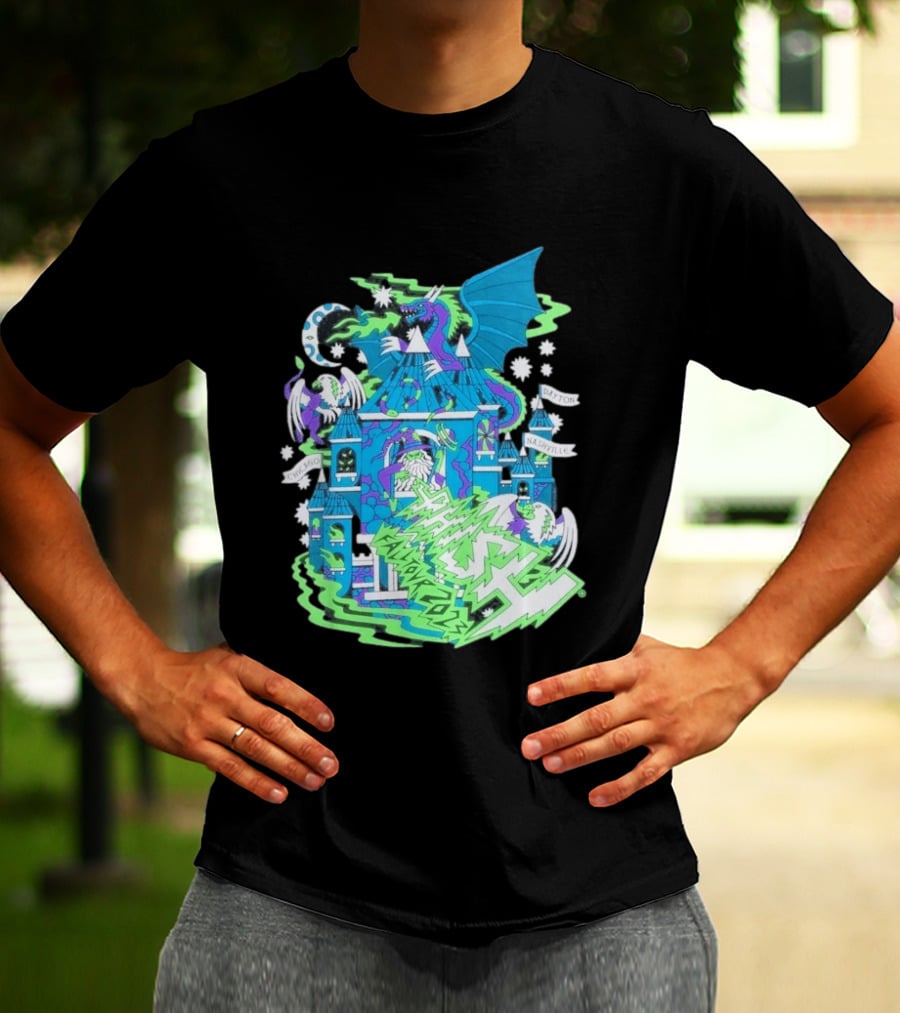 Phish Fall 2023 Crumbling Castle Chicago Nashville Dayton Dragon Fantasy T-Shirt
