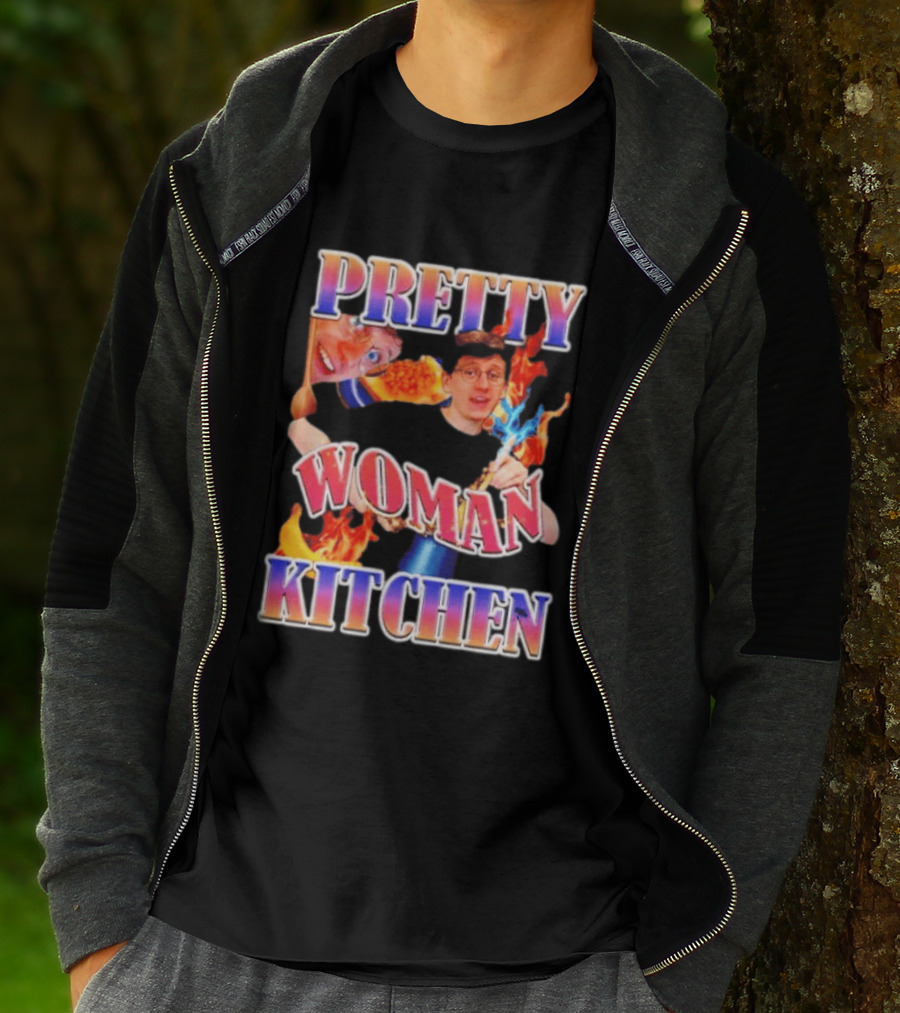Pretty Woman Kitchen Funny JackSucksAtLife YouTube Meme T-Shirt