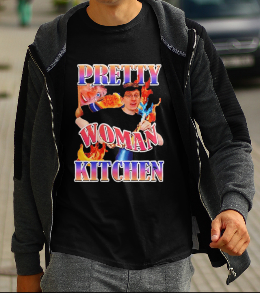 Pretty Woman Kitchen Funny JackSucksAtLife YouTube Meme T-Shirt