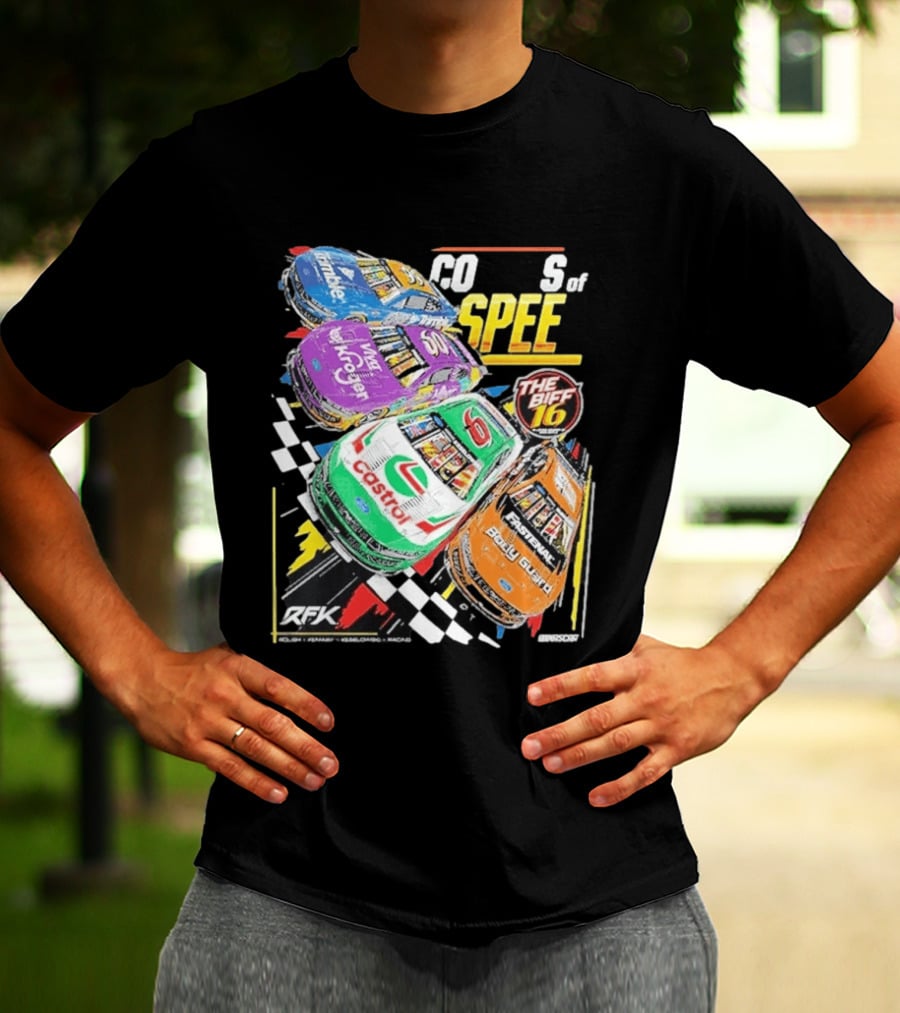 RFK Racing Colors Of Speed Castrol The Biff 16 Daytona 500 Cars T-Shirt