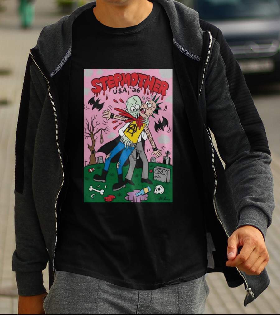 Stepmother USA 26 Punk Vampire Graveyard Scene T-Shirt