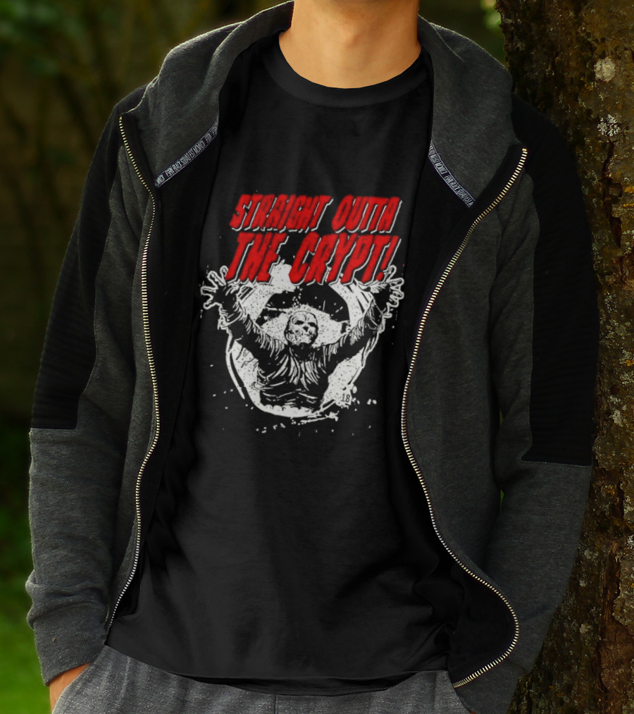 Straight Outta The Crypt Horror Zombie T-Shirt