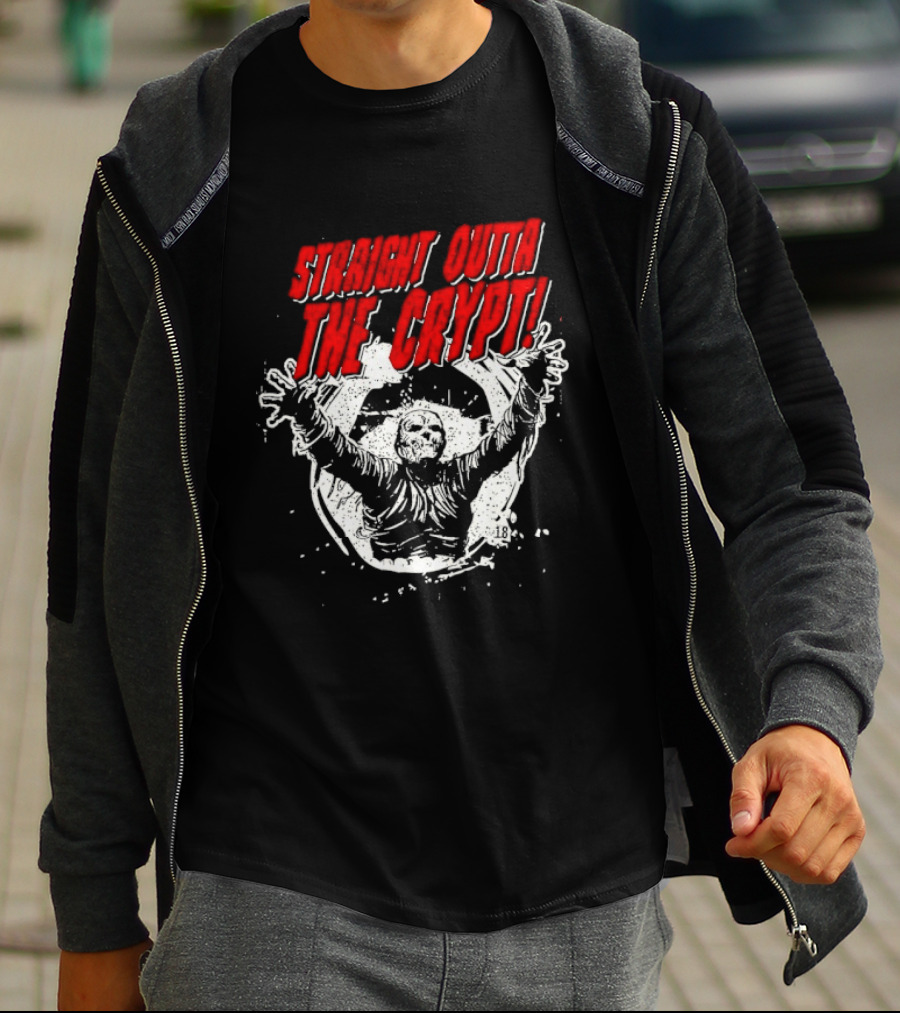 Straight Outta The Crypt Horror Zombie T-Shirt