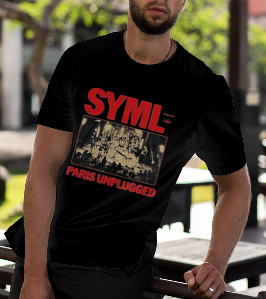 SYML Paris Unplugged Live Performance Concert Photography T-Shirt