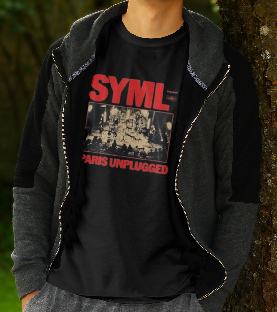 SYML Paris Unplugged Live Performance Concert Photography T-Shirt