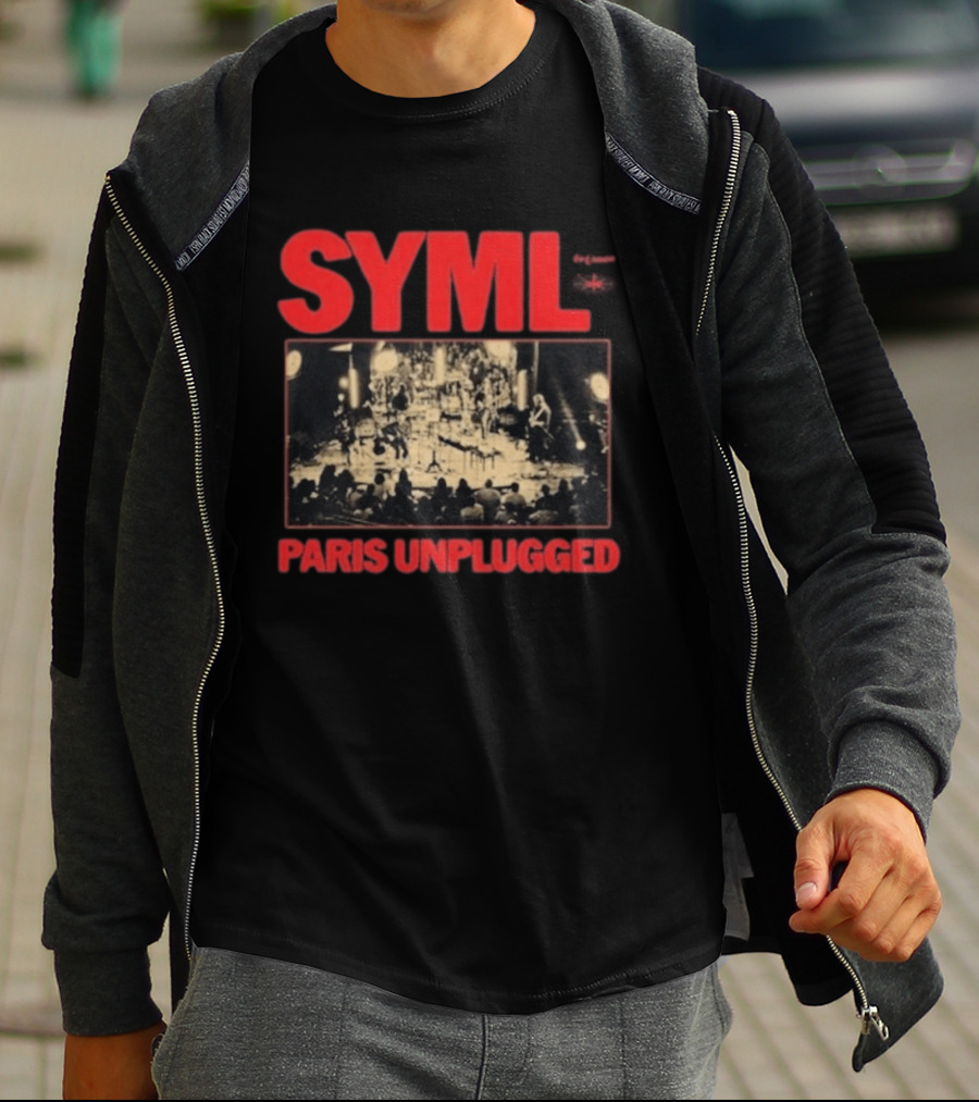 SYML Paris Unplugged Live Performance Concert Photography T-Shirt
