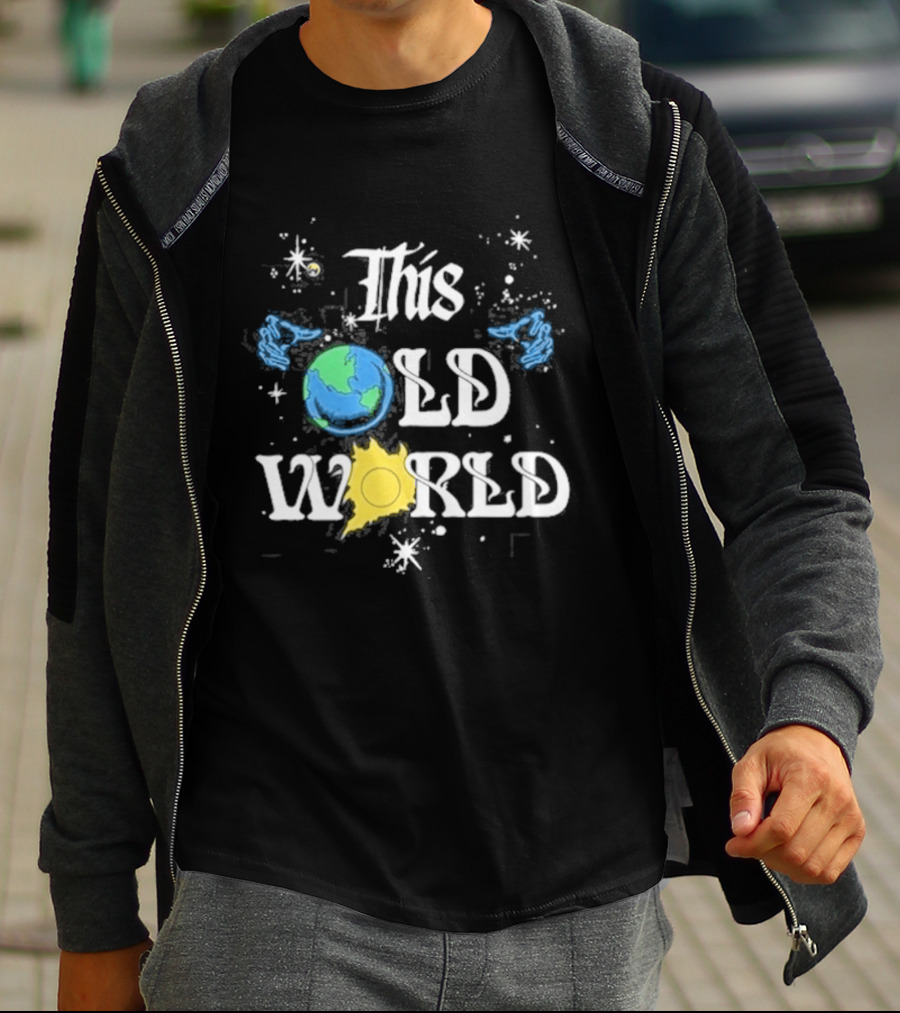Celestial Earth Sun And Stars This Old World T-Shirt