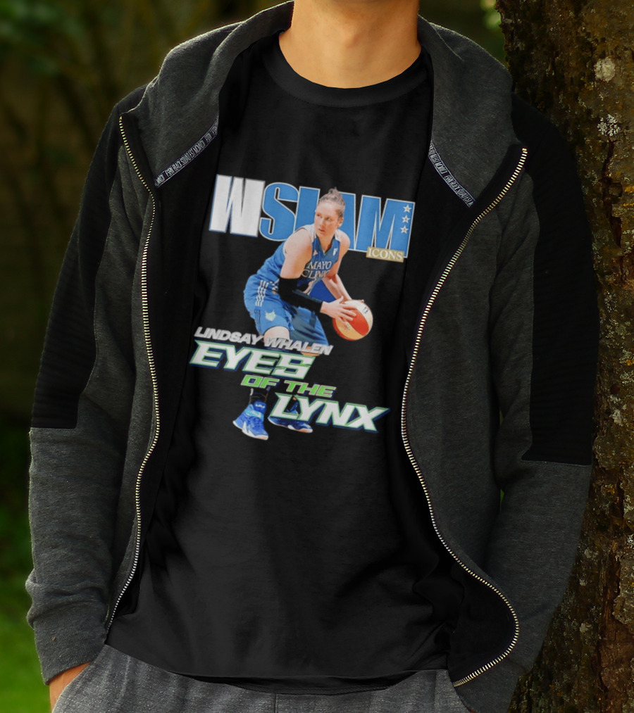 WSLAM Icons Lindsay Whalen Eyes Of The Lynx Mayo Basketball T-Shirt